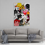 Leinwandbild mit Hintergrund 1 - GOLDEN TIMES - Hustling Sharks