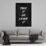 Leinwandbild mit Hintergrund 1 - TAKE IT - Hustling Sharks