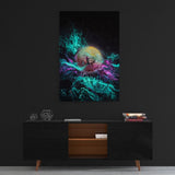 Leinwandbild mit Hintergrund 2 - LIQUID BITCOIN - Hustling Sharks