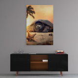 Leinwandbild mit Hintergrund 2 - Lazy Tortoise - Hustling Sharks