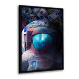 Leinwandbild mit Schattenfuge "schwarz" - ETHER TO THE MOON - Hustling Sharks