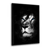 Leinwandbild mit Schattenfuge "schwarz" - Wild One IV - Hustling Sharks