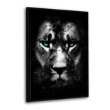 Leinwandbild mit Schattenfuge "schwarz" - Wild One III - Hustling Sharks