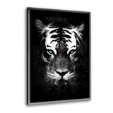 Leinwandbild mit Schattenfuge "silber" - Wild One II - Hustling Sharks