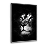 Leinwandbild mit Schattenfuge "silber" - Wild One IV - Hustling Sharks