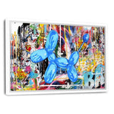 Leinwandbild mit Schattenfuge "weiß" - BALLOON DOG - Hustling Sharks
