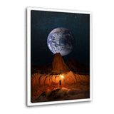 Leinwandbild mit Schattenfuge "weiß" - LOOK - Hustling Sharks