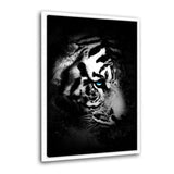 Leinwandbild mit Schattenfuge "weiß" - Wild One V - Hustling Sharks