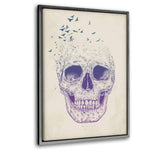 Let Them Fly #2 - Leinwandbild mit Schattenfuge "silber" - Hustling Sharks