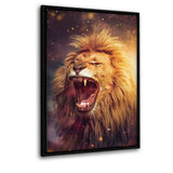 Lion Power - Leinwandbild mit Schattenfuge "schwarz" - Hustling Sharks