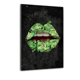 Lippe: I love Cash. - Plexiglasbild - Hustling Sharks
