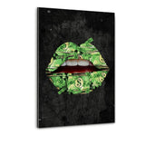 Lippe: I love Cash. - Plexiglasbild - Hustling Sharks