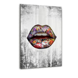 Lippe: I love Graffiti. - Plexiglasbild - Hustling Sharks