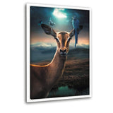 Look Me In The Eyes - Leinwandbild mit Schattenfuge "weiß" - Hustling Sharks