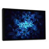 Luminous Flowers - Leinwandbild mit Schattenfuge "schwarz" - Hustling Sharks