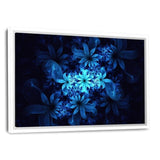 Luminous Flowers - Leinwandbild mit Schattenfuge "weiß" - Hustling Sharks