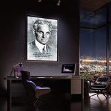 Geh neue Wege! - Wandbild mit Hintergrund 1 - Hustling Sharks