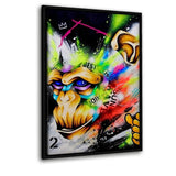 MIND - Leinwandbild mit Schattenfuge "schwarz" - Hustling Sharks