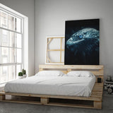 Magical Eagle - Leinwandbild mit Schattenfuge "silber"