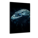 Magical Eagle - Leinwandbild mit Schattenfuge "silber"