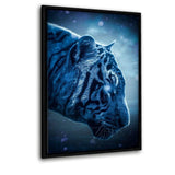 Magical Tiger - Leinwandbild mit Schattenfuge "schwarz"- Hustling Sharks