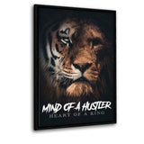 Mind of a Hustler - Leinwandbild mit Schattenfuge "schwarz" - Hustling Sharks