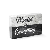 Mindset is Everything - Acrylglasblock 15x10 - Hustling Sharks