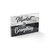 Mindset is Everything - Acrylglasblock 30x20 - Hustling Sharks