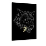 Money Wolf - Alu-Dibond Bild - Hustling Sharks