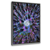 Moon Swirl - Leinwandbild mit Schattenfuge "silber" - Hustling Sharks