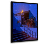 Moonlight 2 - Leinwandbild mit Schattenfuge "schwarz" - Hustling Sharks