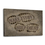 MAKE EVERY STEP COUNT! - Leinwandbild - Hustling Sharks