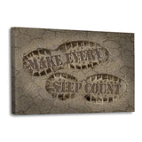 MAKE EVERY STEP COUNT! - Leinwandbild - Hustling Sharks