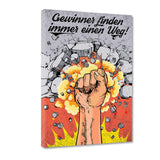 GEWINNER FINDEN IMMER EINEN WEG! - Leinwandbild - Hustling Sharks