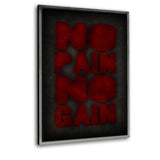 No Pain no Gain #2 - Alu-Dibond Bild - Hustling Sharks