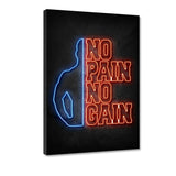 No Pain no Gain #3 - Leinwandbild - Hustling Sharks