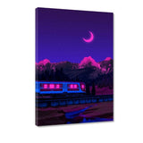 Neon Worlds 3 - Leinwandbild - Hustling Sharks