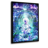 Observers Of The Sky - Leinwandbild mit Schattenfuge "schwarz" - Hustling Sharks