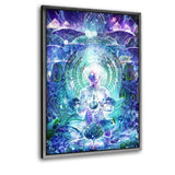 Observers Of The Sky - Leinwandbild mit Schattenfuge "silber" - Hustling Sharks