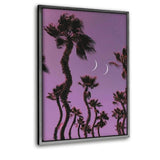 Palm Vibes - Leinwandbild mit Schattenfuge "silber" - Hustling Sharks