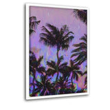 Palm Visions - Leinwandbild mit Schattenfuge "weiß" - Hustling Sharks