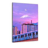 Pastel City - Alu-Dibond Bild - Hustling Sharks