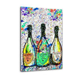 Plexiglasbild - COLORFUL CHAMPAGNE - Hustling Sharks