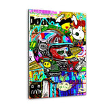 Plexiglasbild - COLORFUL DETAILS - Hustling Sharks