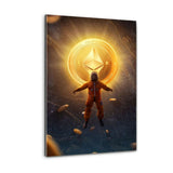 Plexiglasbild - CrypTo The Moon #2 - Hustling Sharks