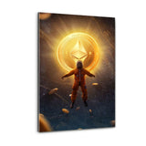 Plexiglasbild - CrypTo The Moon #2 - Hustling Sharks