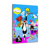 Plexiglasbild - DIRTY BAGS - Hustling Sharks