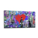 Plexiglasbild - GRAFFITI LOVE - Hustling Sharks