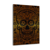 Plexiglasbild - Gold Sugar Skull - Hustling Sharks