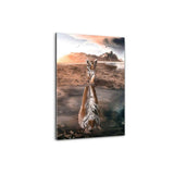 Plexiglasbild - Tiger Reflection - Hustling Sharks